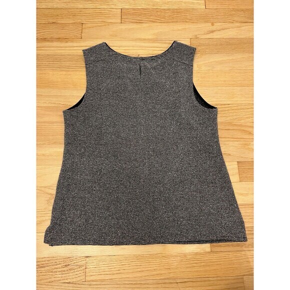 Banana Republic Factory Black White Sleeveless Tank Top Women's‎ Size Medium M - Picture 7 of 8